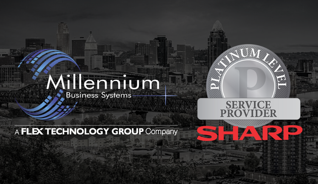 Millennium Business Systems Recognized with Sharp AAA Platinum Level Service Provider Award